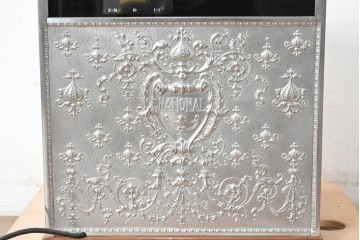 アメリカヴィンテージ　ブラジル製　NCR(ナショナル・キャッシュ・レジスター)社　Class 300復刻版　model 2114-1707　華やかなレリーフのクラシックレジスター(シルバー)　※通電確認済み　(R-087443)