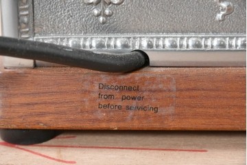 アメリカヴィンテージ　ブラジル製　NCR(ナショナル・キャッシュ・レジスター)社　Class 300復刻版　model 2114-1707　華やかなレリーフのクラシックレジスター(シルバー)　※通電確認済み　(R-087443)