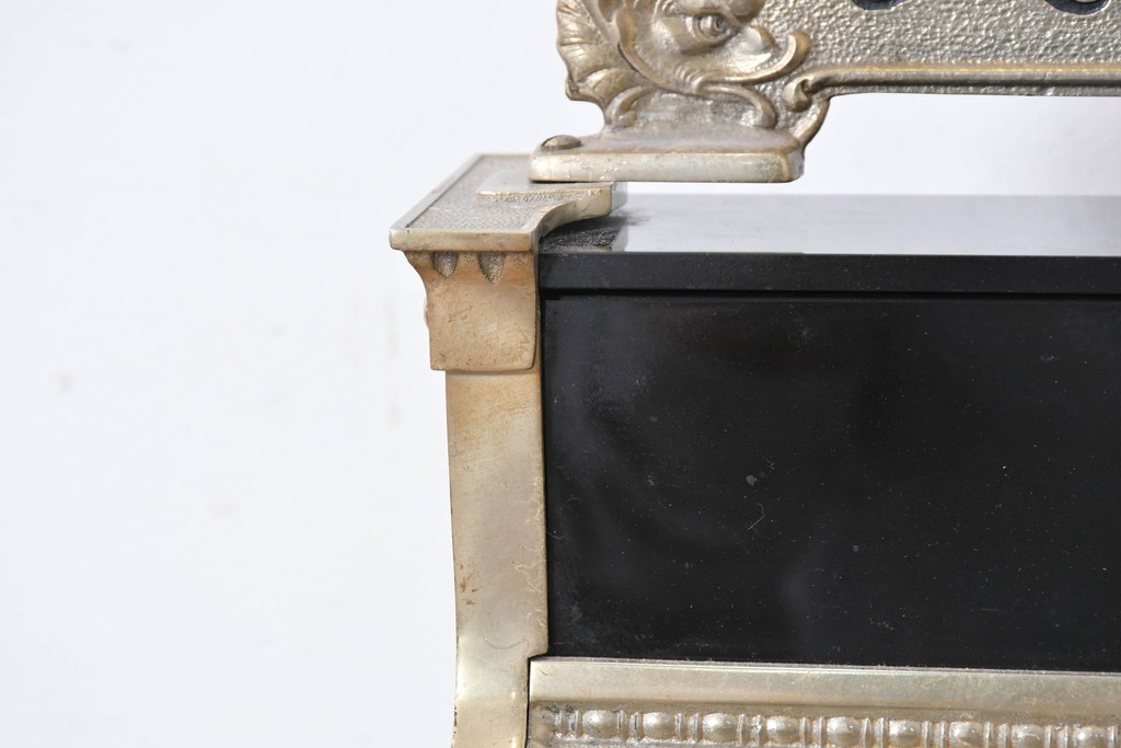 アメリカヴィンテージ　ブラジル製　NCR(ナショナル・キャッシュ・レジスター)社　Class 300復刻版　model 2114-1708　華やかなレリーフのクラシックレジスター(ゴールド)　※通電確認済み　(R-087444)