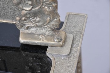 アメリカヴィンテージ　ブラジル製　NCR(ナショナル・キャッシュ・レジスター)社　Class 300復刻版　model 2114-1708　華やかなレリーフのクラシックレジスター(ゴールド)　※通電確認済み　(R-087444)