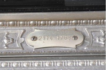 アメリカヴィンテージ　ブラジル製　NCR(ナショナル・キャッシュ・レジスター)社　Class 300復刻版　model 2114-1708　華やかなレリーフのクラシックレジスター(ゴールド)　※通電確認済み　(R-087444)