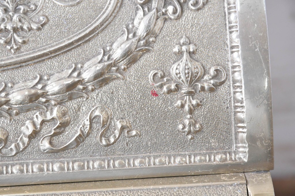 アメリカヴィンテージ　ブラジル製　NCR(ナショナル・キャッシュ・レジスター)社　Class 300復刻版　model 2114-1708　華やかなレリーフのクラシックレジスター(ゴールド)　※通電確認済み　(R-087444)