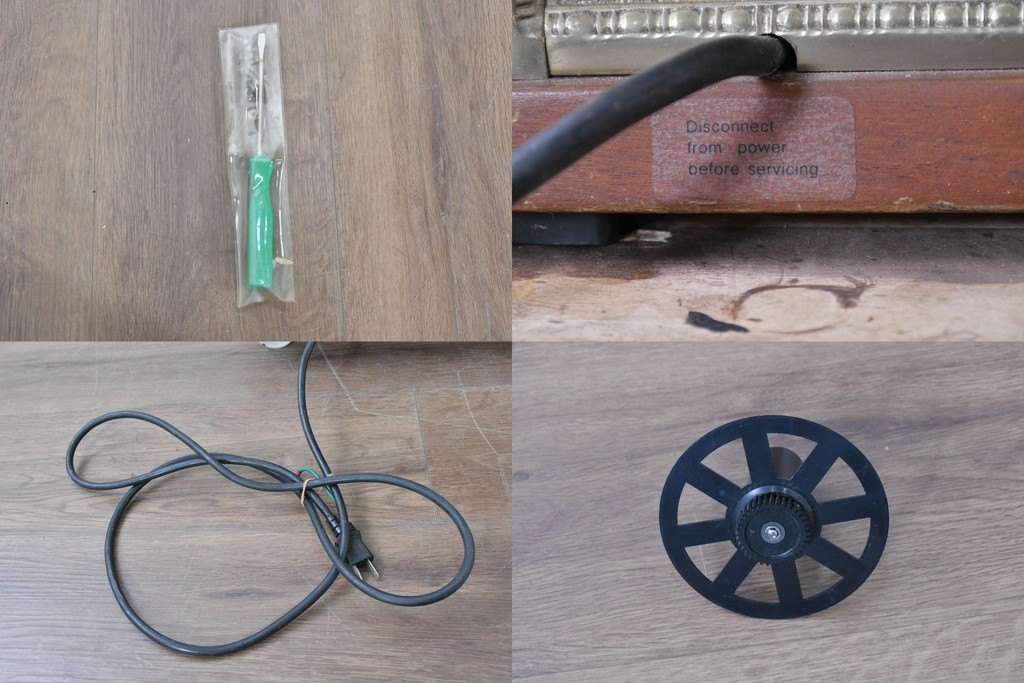 アメリカヴィンテージ　ブラジル製　NCR(ナショナル・キャッシュ・レジスター)社　Class 300復刻版　model 2114-1708　華やかなレリーフのクラシックレジスター(ゴールド)　※通電確認済み　(R-087444)