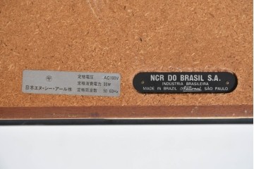 アメリカヴィンテージ　ブラジル製　NCR(ナショナル・キャッシュ・レジスター)社　Class 300復刻版　model 2114-1708　華やかなレリーフのクラシックレジスター(ゴールド)　※通電確認済み　(R-087444)