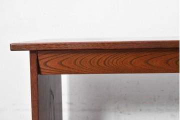 中古　美品　高級品!!　国産職人手作り(在銘「義」)　木目が美しい欅(ケヤキ)材の文机　(R-087445)