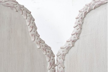 中古　美品　サラグレース(Sarah Grace)取り扱い　フランスCoquecigrues(コクシグル)社　トワルドジュイ柄が描かれたアンティーク調のパーテーション　定価約11万円　(R-087448)