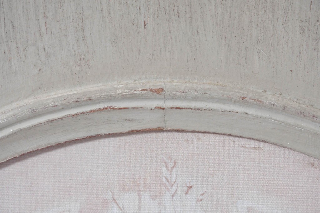 中古　美品　サラグレース(Sarah Grace)取り扱い　フランスCoquecigrues(コクシグル)社　トワルドジュイ柄が描かれたアンティーク調のパーテーション　定価約11万円　(R-087448)