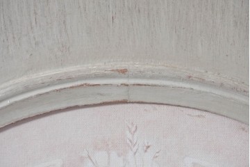 中古　美品　サラグレース(Sarah Grace)取り扱い　フランスCoquecigrues(コクシグル)社　トワルドジュイ柄が描かれたアンティーク調のパーテーション　定価約11万円　(R-087448)