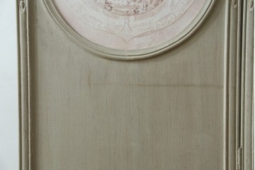 中古　美品　サラグレース(Sarah Grace)取り扱い　フランスCoquecigrues(コクシグル)社　トワルドジュイ柄が描かれたアンティーク調のパーテーション　定価約11万円　(R-087448)