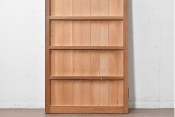 ヴィンテージ建具　昭和中期　縦リブ意匠が際立つミッドセンチュリーデザインの扉1枚　(R-087449)