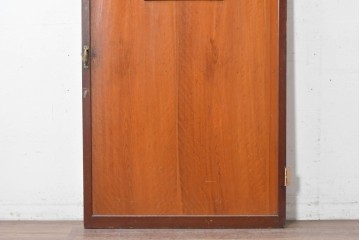 アンティーク建具　昭和初期　小窓付きのレトロな木製ドア1枚　(R-087450)