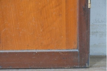 アンティーク建具　昭和初期　小窓付きのレトロな木製ドア1枚　(R-087450)