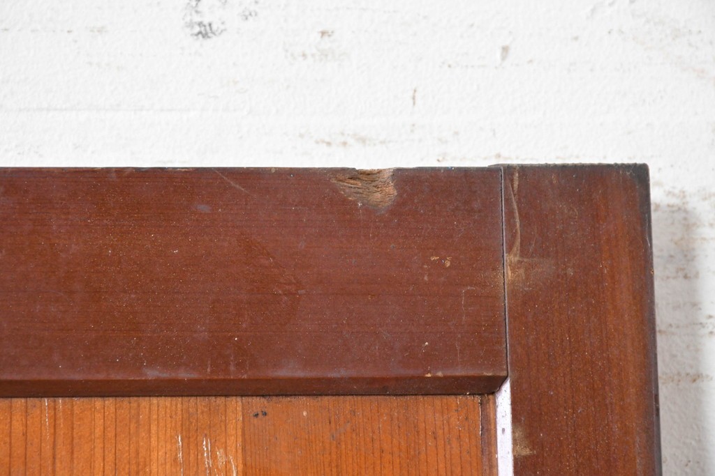 アンティーク建具　昭和初期　小窓付きのレトロな木製ドア1枚　(R-087450)