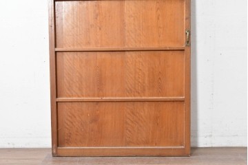 アンティーク建具　昭和初期　小窓付きのレトロな木製ドア1枚　(R-087450)