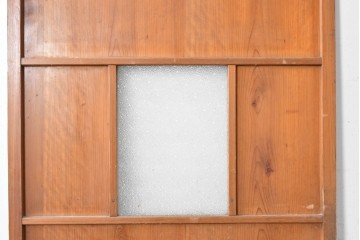 アンティーク建具　昭和初期　小窓付きのレトロな木製ドア1枚　(R-087450)