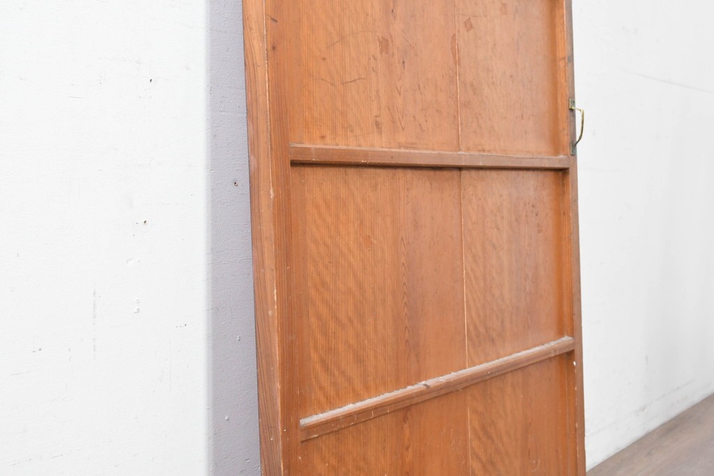 アンティーク建具　昭和初期　小窓付きのレトロな木製ドア1枚　(R-087450)