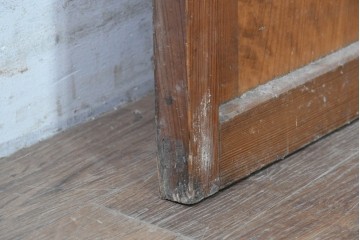 アンティーク建具　昭和初期　小窓付きのレトロな木製ドア1枚　(R-087450)