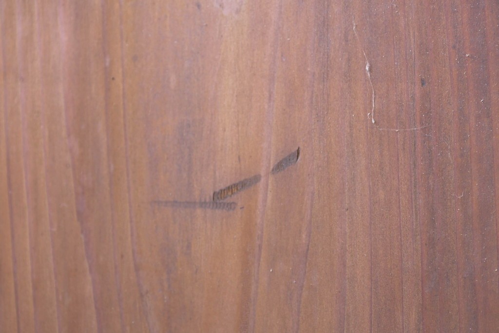 アンティーク建具　大正から昭和初期　落ち着いた木色とすりガラスが古民家風の空間に馴染む板戸4枚セット　(R-087451)