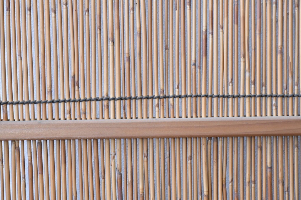 ヴィンテージ建具　昭和中期　透かし彫刻が目を引く夏戸3枚セット　(R-087453)