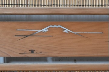 ヴィンテージ建具　昭和中期　透かし彫刻が目を引く夏戸3枚セット　(R-087454)