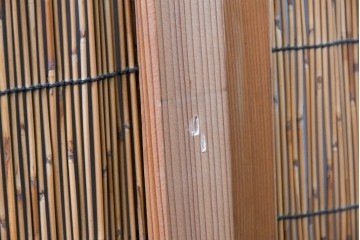 ヴィンテージ建具　昭和中期　透かし彫刻が目を引く夏戸3枚セット　(R-087454)