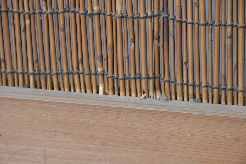 ヴィンテージ建具　昭和中期　透かし彫刻が目を引く夏戸3枚セット　(R-087454)