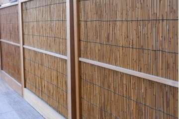 ヴィンテージ建具　昭和中期　透かし彫刻が目を引く夏戸3枚セット　(R-087454)