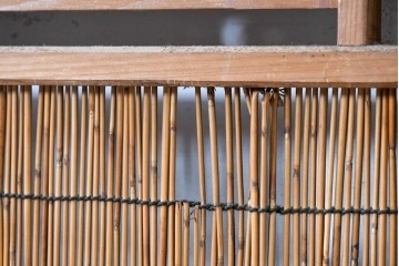 ヴィンテージ建具　昭和中期　透かし彫刻が目を引く夏戸3枚セット　(R-087454)