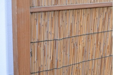 ヴィンテージ建具　昭和中期　透かし彫刻が目を引く夏戸3枚セット　(R-087454)