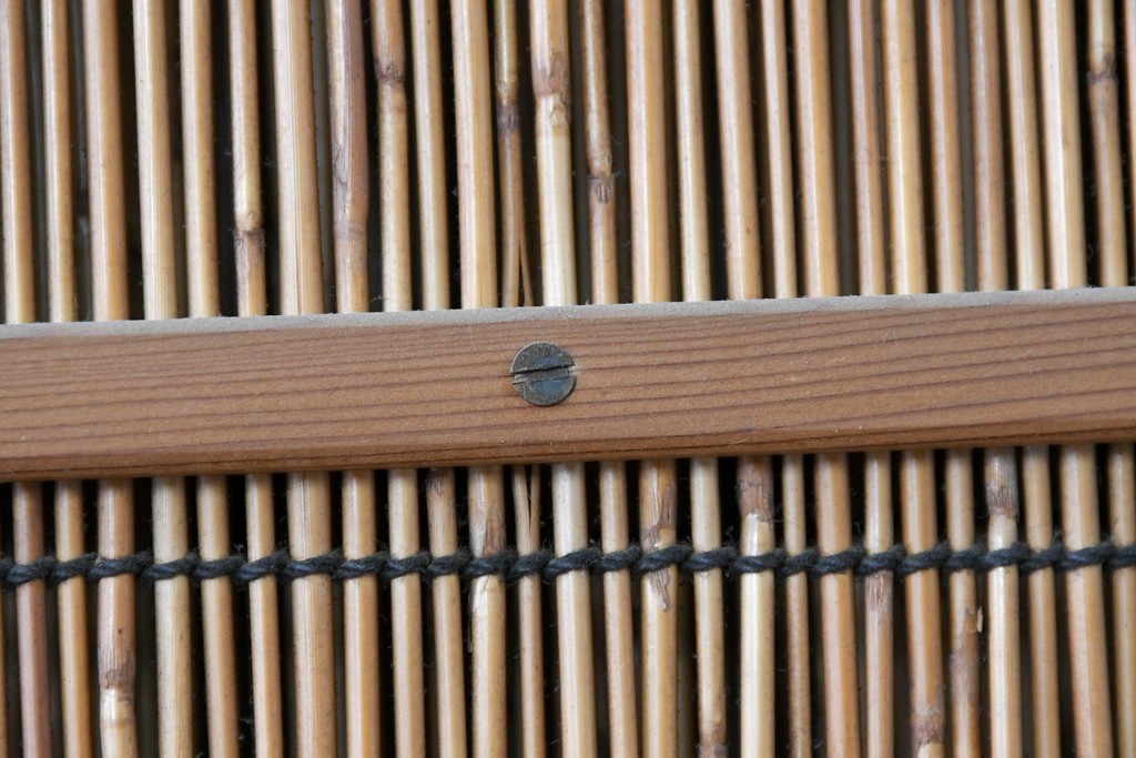 ヴィンテージ建具　昭和中期　透かし彫刻が目を引く夏戸3枚セット　(R-087454)