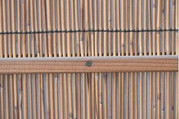 ヴィンテージ建具　昭和中期　透かし彫刻が目を引く夏戸4枚セット　(R-087455)