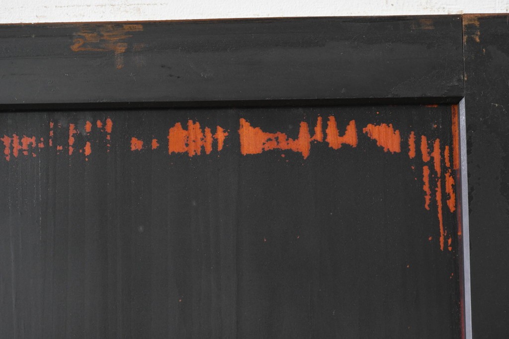 アンティーク建具　明治から大正期　すすけた風合いが魅力の格子帯戸4枚セット　(R-087457)