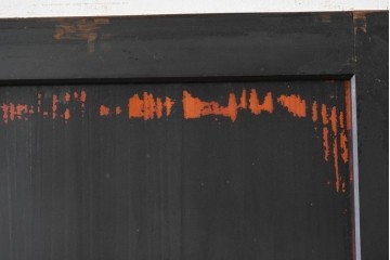 アンティーク建具　明治から大正期　すすけた風合いが魅力の格子帯戸4枚セット　(R-087457)