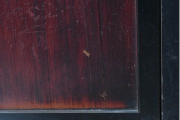 アンティーク建具　明治から大正期　すすけた風合いが魅力の格子帯戸4枚セット　(R-087457)