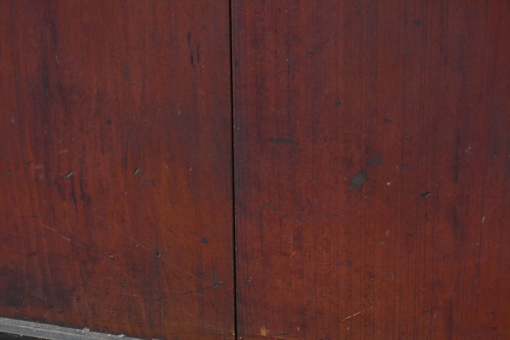 アンティーク建具　明治期　味わい深い木肌と黒框のコントラストが印象的な板戸4枚セット　(R-087459)