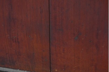 アンティーク建具　明治期　味わい深い木肌と黒框のコントラストが印象的な板戸4枚セット　(R-087459)