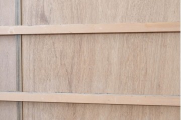 ヴィンテージ建具　昭和後期　インダストリアルな空間づくりにおすすめのブリキ板引き戸2枚セット　(R-087462)