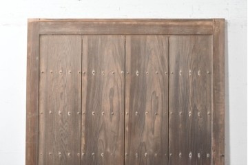アンティーク建具　大正から昭和初期　杉材　木味の良さが引き立つ蔵戸1枚　(R-087463)