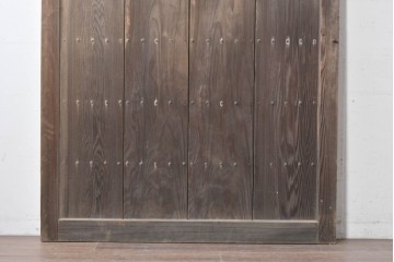 アンティーク建具　大正から昭和初期　杉材　木味の良さが引き立つ蔵戸1枚　(R-087463)