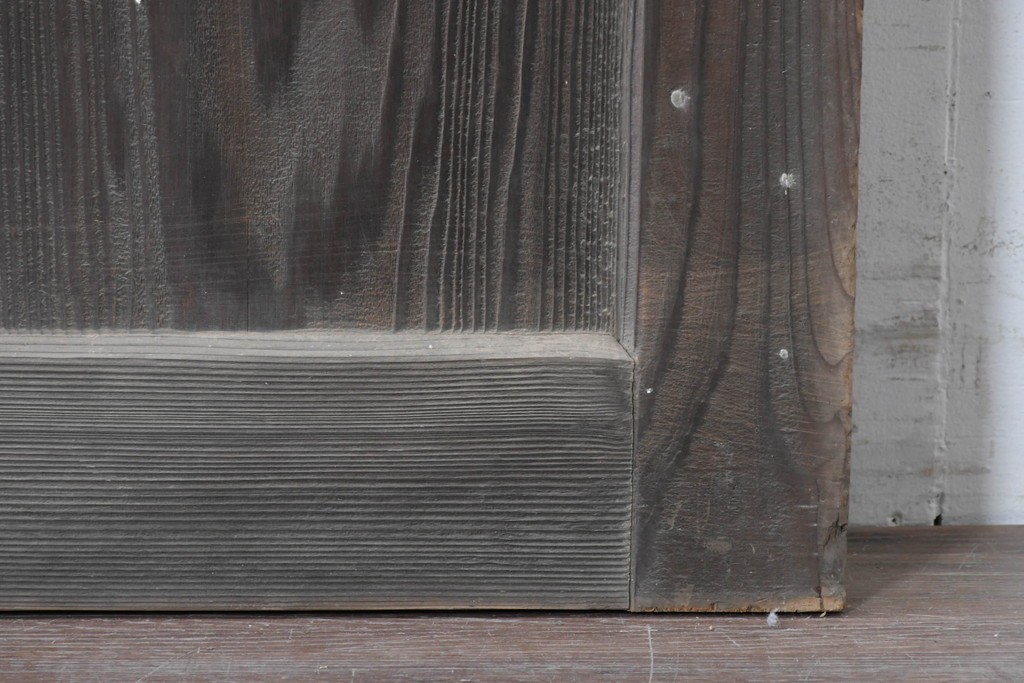 アンティーク建具　大正から昭和初期　杉材　木味の良さが引き立つ蔵戸1枚　(R-087463)