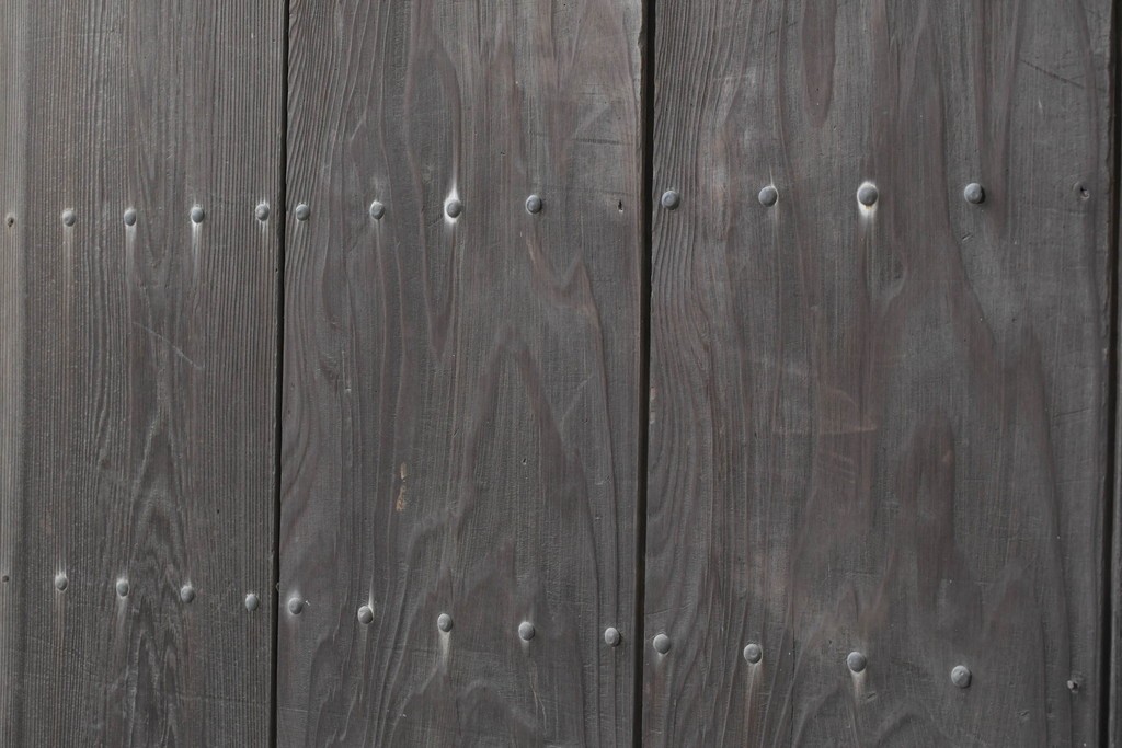 アンティーク建具　大正から昭和初期　杉材　木味の良さが引き立つ蔵戸1枚　(R-087463)