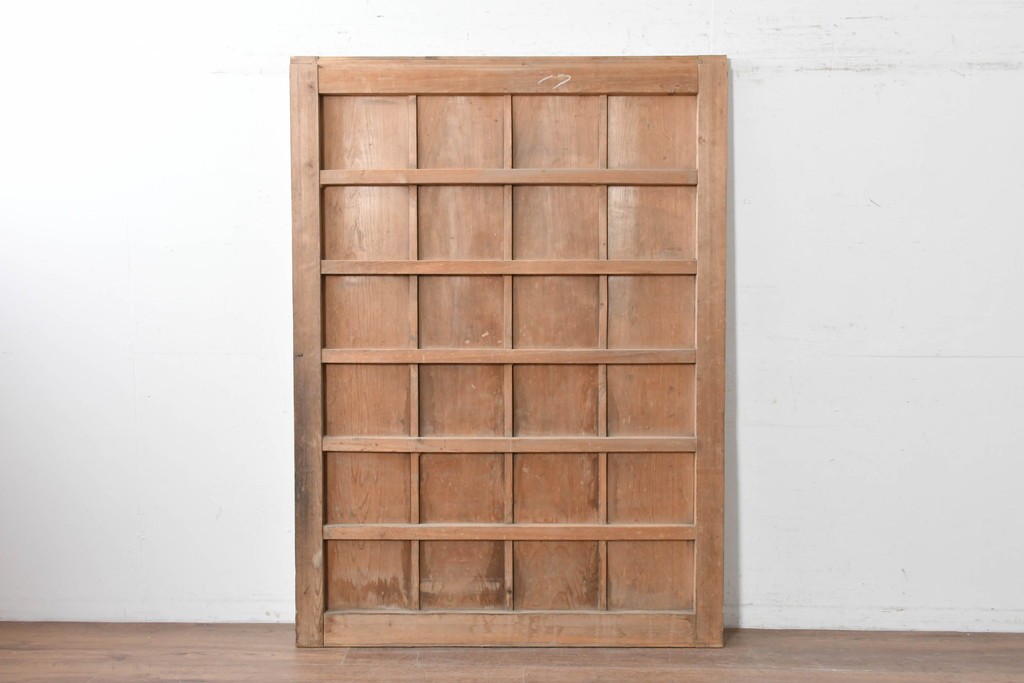 アンティーク建具　大正から昭和初期　杉材　木味の良さが引き立つ蔵戸1枚　(R-087463)