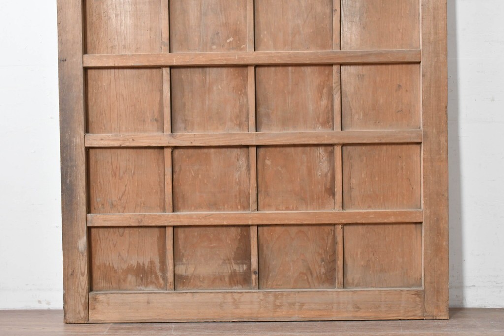 アンティーク建具　大正から昭和初期　杉材　木味の良さが引き立つ蔵戸1枚　(R-087463)