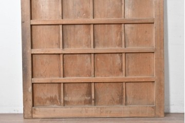 アンティーク建具　大正から昭和初期　杉材　木味の良さが引き立つ蔵戸1枚　(R-087463)