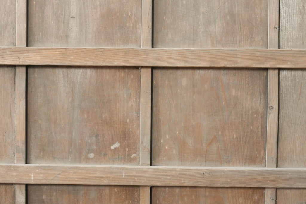 アンティーク建具　大正から昭和初期　杉材　木味の良さが引き立つ蔵戸1枚　(R-087463)