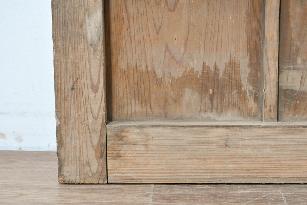 アンティーク建具　大正から昭和初期　杉材　木味の良さが引き立つ蔵戸1枚　(R-087463)