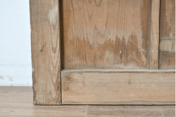 アンティーク建具　大正から昭和初期　杉材　木味の良さが引き立つ蔵戸1枚　(R-087463)