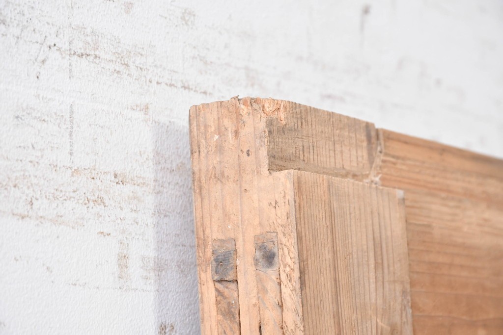 アンティーク建具　大正から昭和初期　杉材　木味の良さが引き立つ蔵戸1枚　(R-087463)