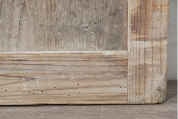 アンティーク建具　明治から大正期　時を重ねた木味が魅力の格子蔵戸1枚　(R-087465)