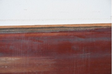 アンティーク建具　明治から大正期　狐格子が目を引く蔵戸1枚　(R-087466)